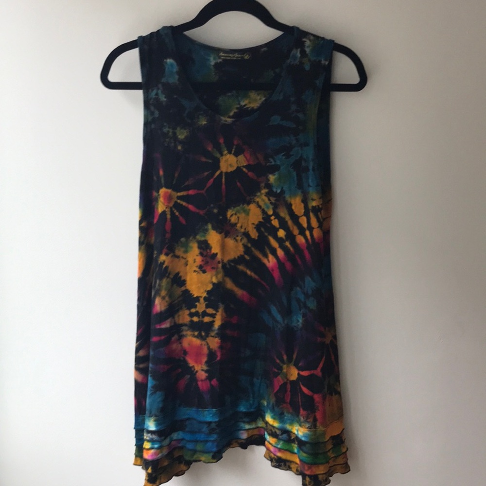 Funky Tie-Dye Tunic Dress